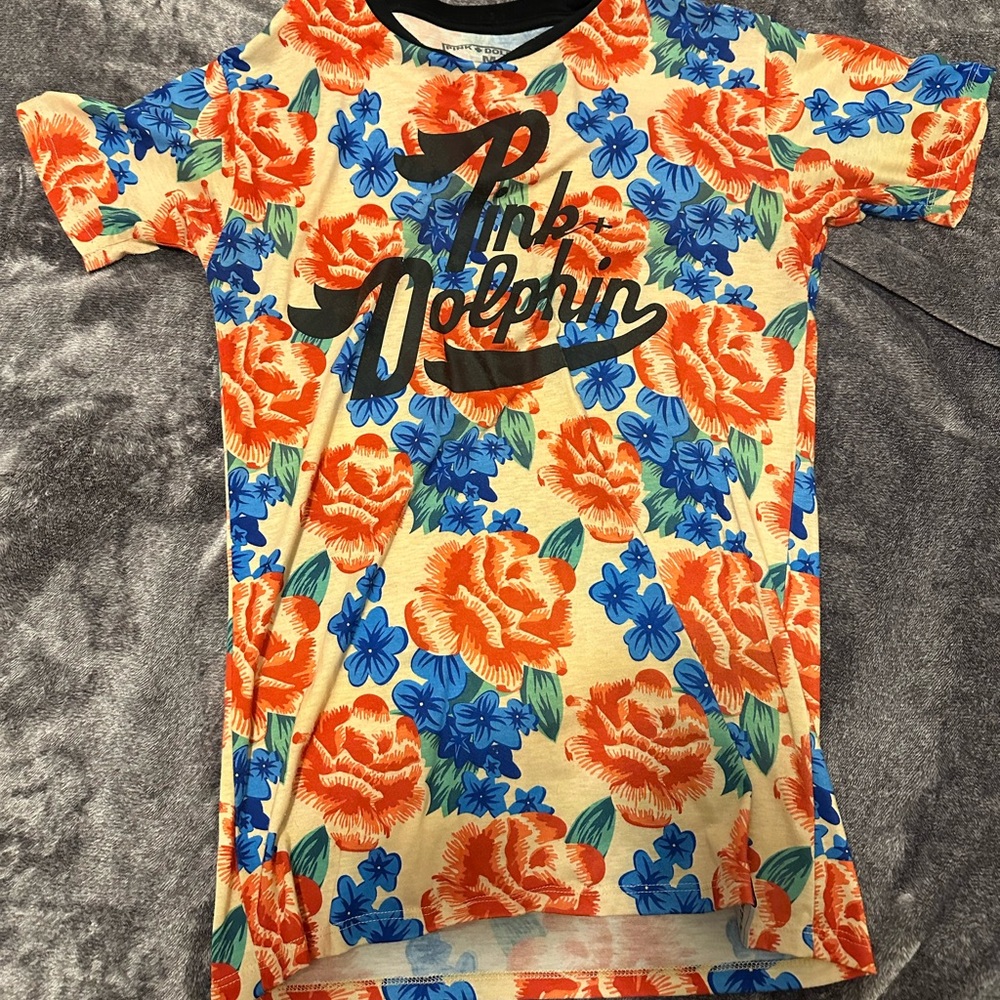 Men’s Pink Dolphin floral shirt